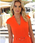 Robe Croisette orange