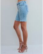 Short en jean Stéphanie bleu