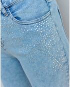 Short en jean Stéphanie bleu