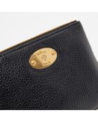 Porte-monnaie en Cuir Mulberry Plaque noir - 9x13 cm