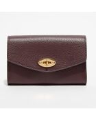 Portefeuille en Cuir Postman's Lock oxblood - 10x15 cm