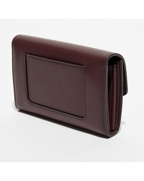 Portefeuille en Cuir Postman's Lock oxblood - 10x15 cm