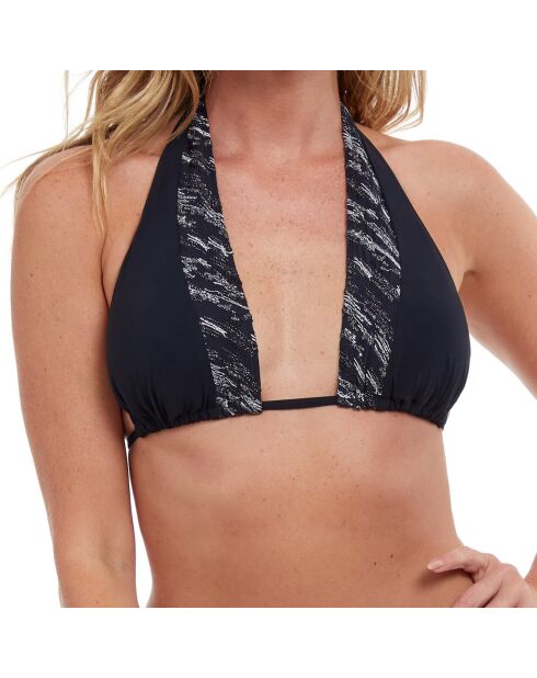 Haut de maillot de bain Cruise noir/argenté