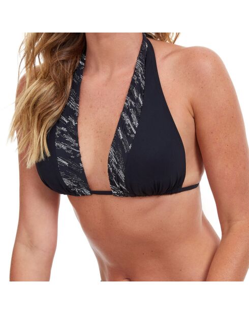 Haut de maillot de bain Cruise noir/argenté