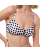 Haut de maillot de bain Luma noir/blanc