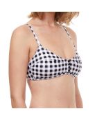 Haut de maillot de bain Luma noir/blanc