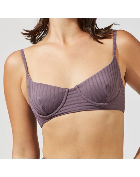 Top de bikini morado Luma