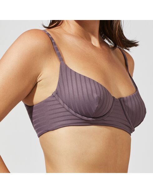 Top de bikini morado Luma