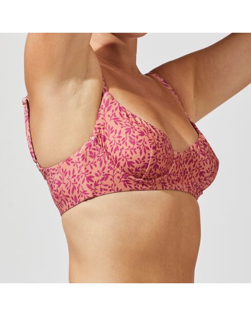 Haut de maillot de bain Luma rose