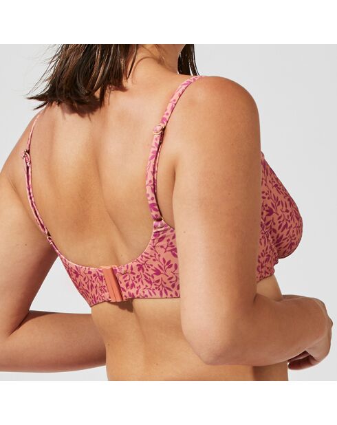 Haut de maillot de bain Luma rose