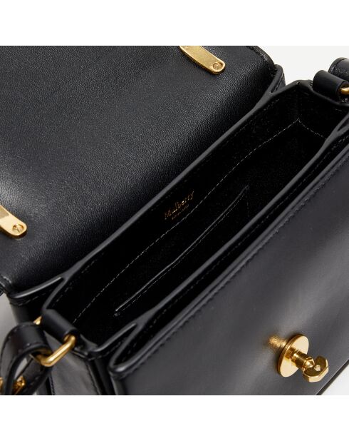 Petit sac à main en Cuir Lana noir - 18,5x13x8 cm