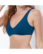 Haut de maillot de bain réversible Au Naturel bleu