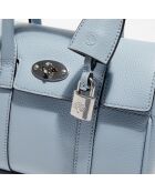 Petit sac à main en Cuir Mini Bayswater Satchel bleu poplin - 18x14x8 cm