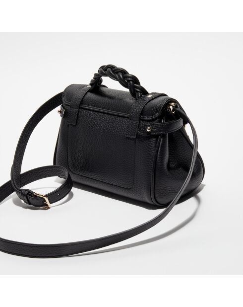 Sac à main en Cuir Mini Alexa noir - 22x17x10 cm