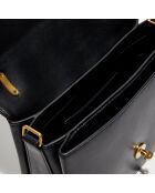 Sac à main en Cuir Lana Top Handle noir - 23.5x16.5x9.5 cm