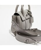 Peitt sac à main en Cuir Mini Bayswater Satchel gris - 18x14x8 cm