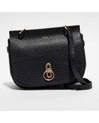 Sac bandoulière en Cuir Amberley noir - 28x23x9 cm