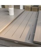 Gartenset Zahara-TB240 Tisch+8 stapelbare Stühle Zahara-FT Taupe