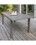 Gartenset Zahara-TB240 Tisch+8 stapelbare Stühle Zahara-FT Taupe