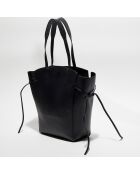 Grand sac cabas en Cuir Clovelly noir - 50x40x16 cm