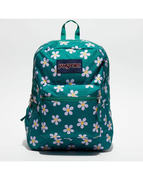 Cross Town Rucksack mit kostbaren Blütenblättern, grün, 42,5 x 32 x 14,5 cm