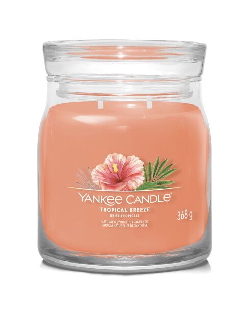Candela profumata Tropical Breeze Signature in barattolo medio, 2 stoppini, 35-50 h