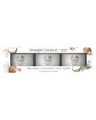 Coffret 3 bougies votives Signature Plage De Cocotiers - 1 mèche 10h
