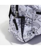 Sac à dos Cross Town anime émotions blanc - 42.5x32x14.5 cm