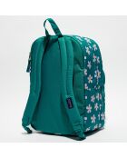 Sac à dos Big Student precious petals vert - 32.5x43.5x19 cm