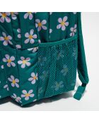 Sac à dos Big Student precious petals vert - 32.5x43.5x19 cm