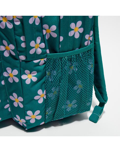 Sac à dos Big Student precious petals vert - 32.5x43.5x19 cm