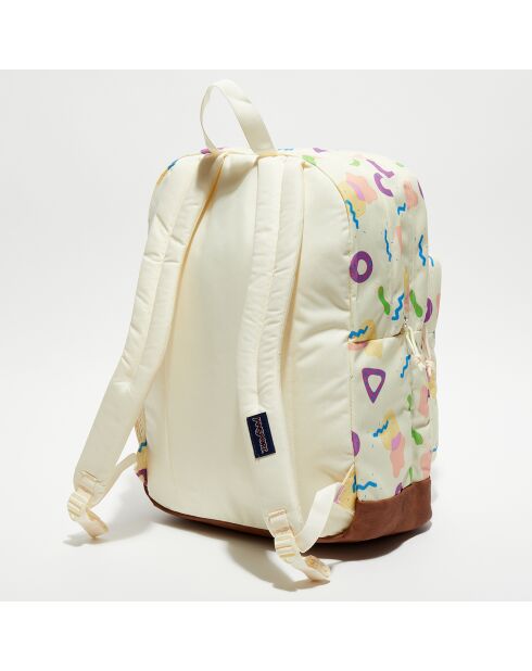 Cool Student Memphis Rucksack, neonelfenbeinfarben, 43,5 x 31 x 20,5 cm