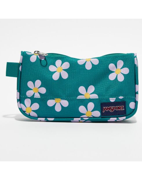 Trousse Medium Accessory Pouch precious petals vert - 11.5x22x4.5 cm