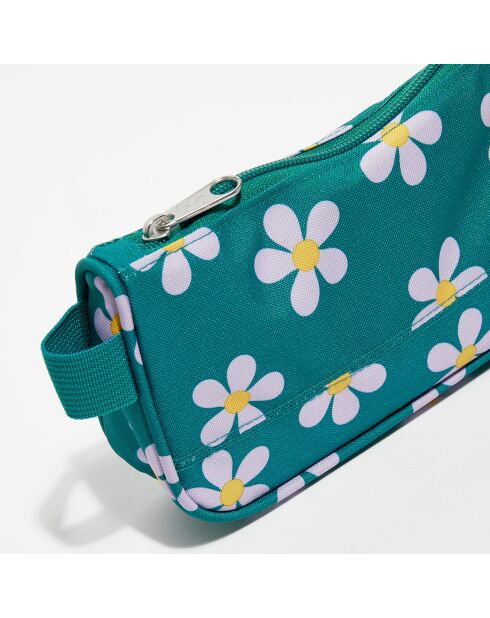 Trousse Medium Accessory Pouch precious petals vert - 11.5x22x4.5 cm