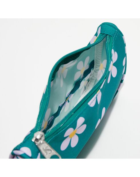 Trousse Medium Accessory Pouch precious petals vert - 11.5x22x4.5 cm