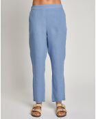 Pantalon 100% Lin Pralin bleu