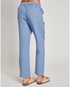 Pantalon 100% Lin Pralin bleu