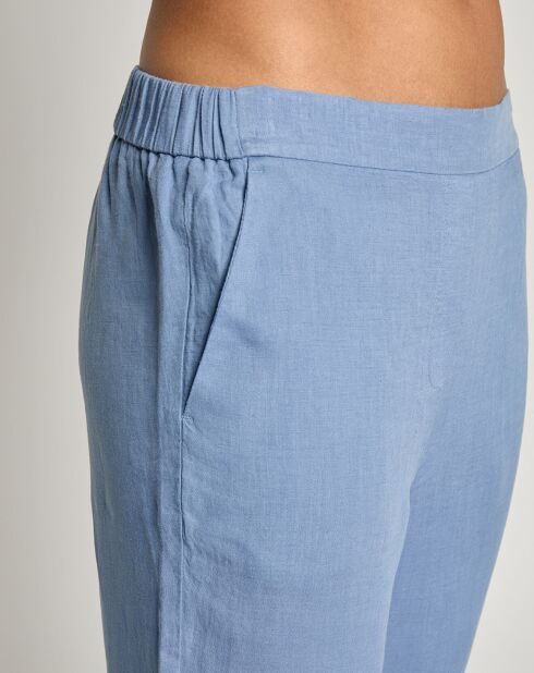 Pantalon 100% Lin Pralin bleu