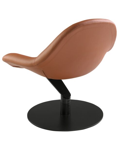 Fauteuil pivotant marron - 86x83x79 cm