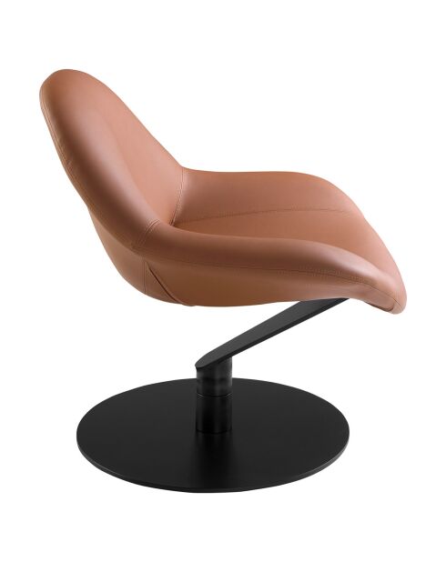 Fauteuil pivotant marron - 86x83x79 cm