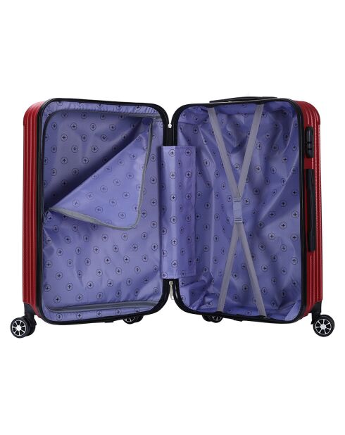 XXS Kabinenkoffer 4 Doppelrollen Enterprise 45 cm burgunderrot