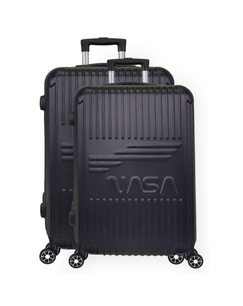 2 valigie doppie Enterprise 65/75 cm nere a 4 ruote