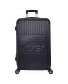 2 Enterprise 65/75 cm zwarte dubbele koffers met 4 wielen