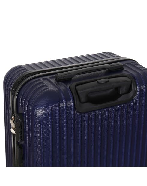 Enterprise Medium Stay Koffer 4 Dubbele Wielen 65 cm Marineblauw