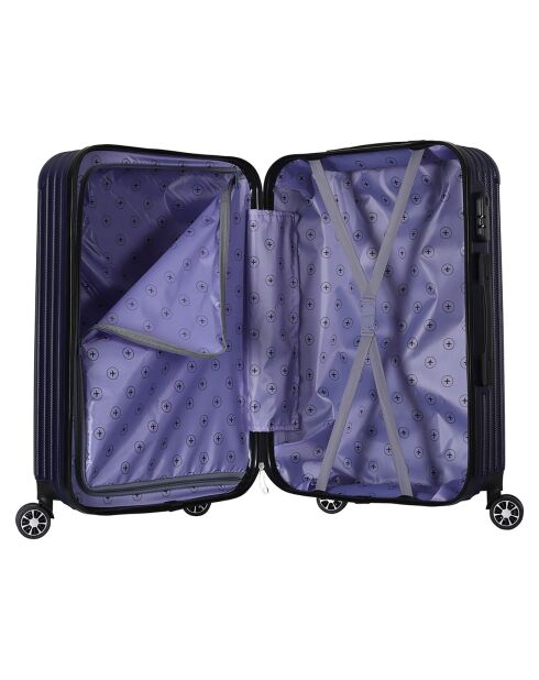 Enterprise Long Stay Koffer mit 4 Doppelrollen, 75 cm, Marineblau