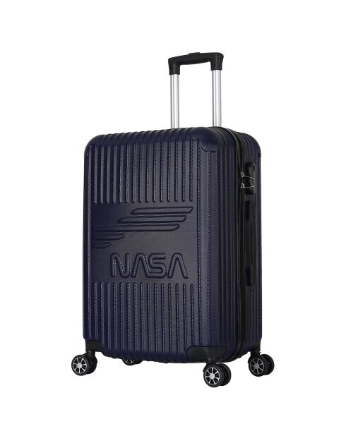 2 valigie Enterprise 4 a doppia ruota 55/65 cm blu marino