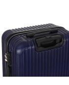 2 Enterprise 4 koffers met dubbele wielen 55/65 cm marineblauw