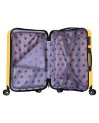 2 Valises 4 roues doubles Enterprise 55/65 cm jaune moutarde