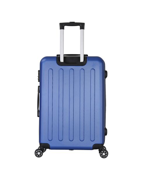 Voyager 75 cm longstay koffer met 4 dubbele wielen blauw