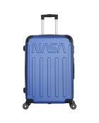 Voyager 75 cm longstay koffer met 4 dubbele wielen blauw